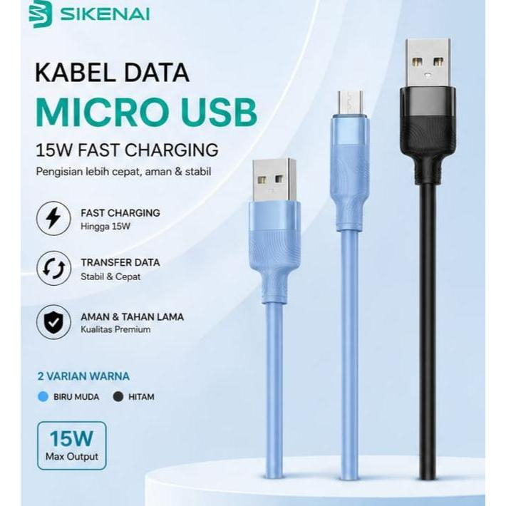 Kabel Data Micro USB SIKENAI SQ-01M 18W Fast Charging – Praktis & Cepat