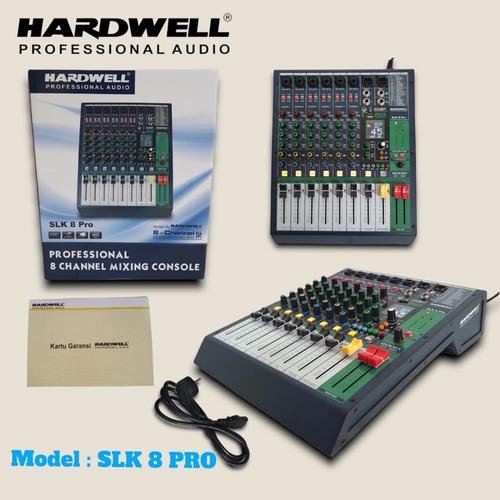 MIXER HARDWELL SLK 8 PRO 8CHANNEL ORIGINAL MIXER HARDWELL SLK 8 PRO 8CH
