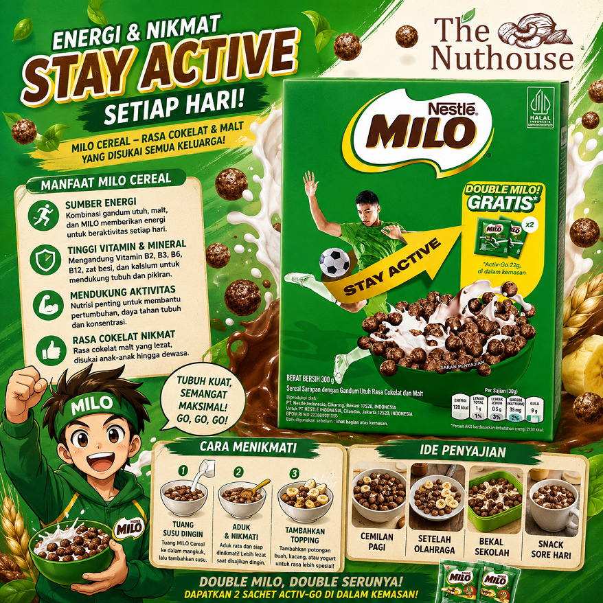 Nestle MILO Cereal Box 300gr [HALAL]