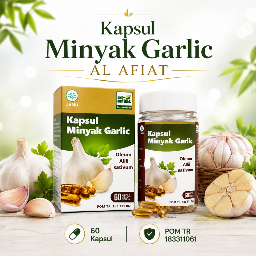Garlic Oil Kapsul Minyak Garlic isi 60 Kapsul
