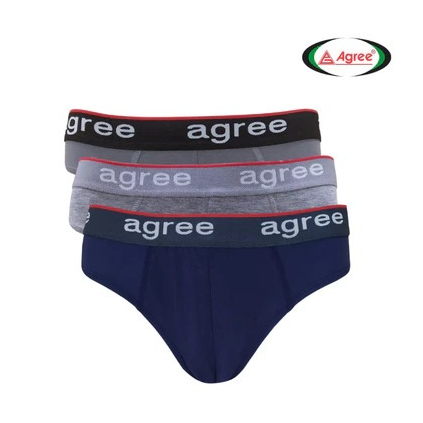 [ 3 PCS ] Celana Dalam Agree Millenial 2322 M-XXL Pria Dewasa | CD Agree Karet Boxer Pria Katun Adem