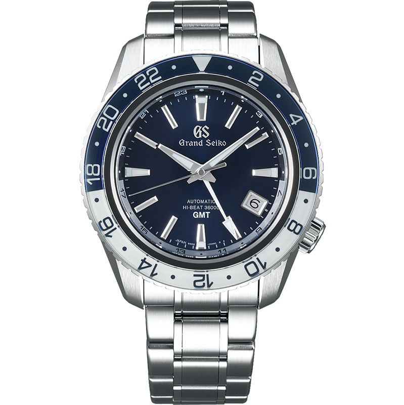 Grand Seiko GMT Jam Tangan Pria Automatic - Navy Blue Dial - Stainless Steel