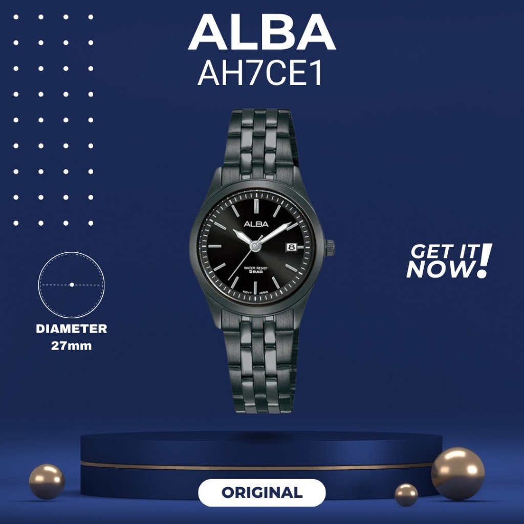 ALBA AH7CE1 ORIGINAL JAM TANGAN CEWEK ARLOJI CEWEK FASHION
