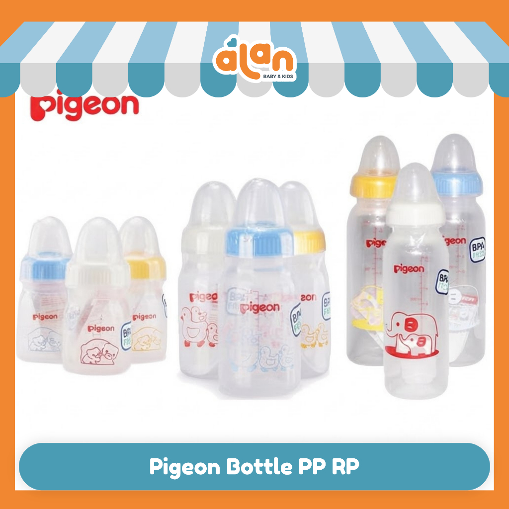 Pigeon Bottle PP RP 50ml / 120ml / 240ml - Botol Susu Bayi (BTLPG) WARNA RANDOM