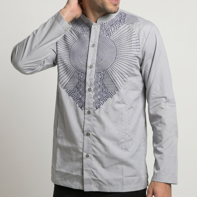 Preview Baju Koko Itang Yunasz Limited Lengan Panjang Bordir S-XXL