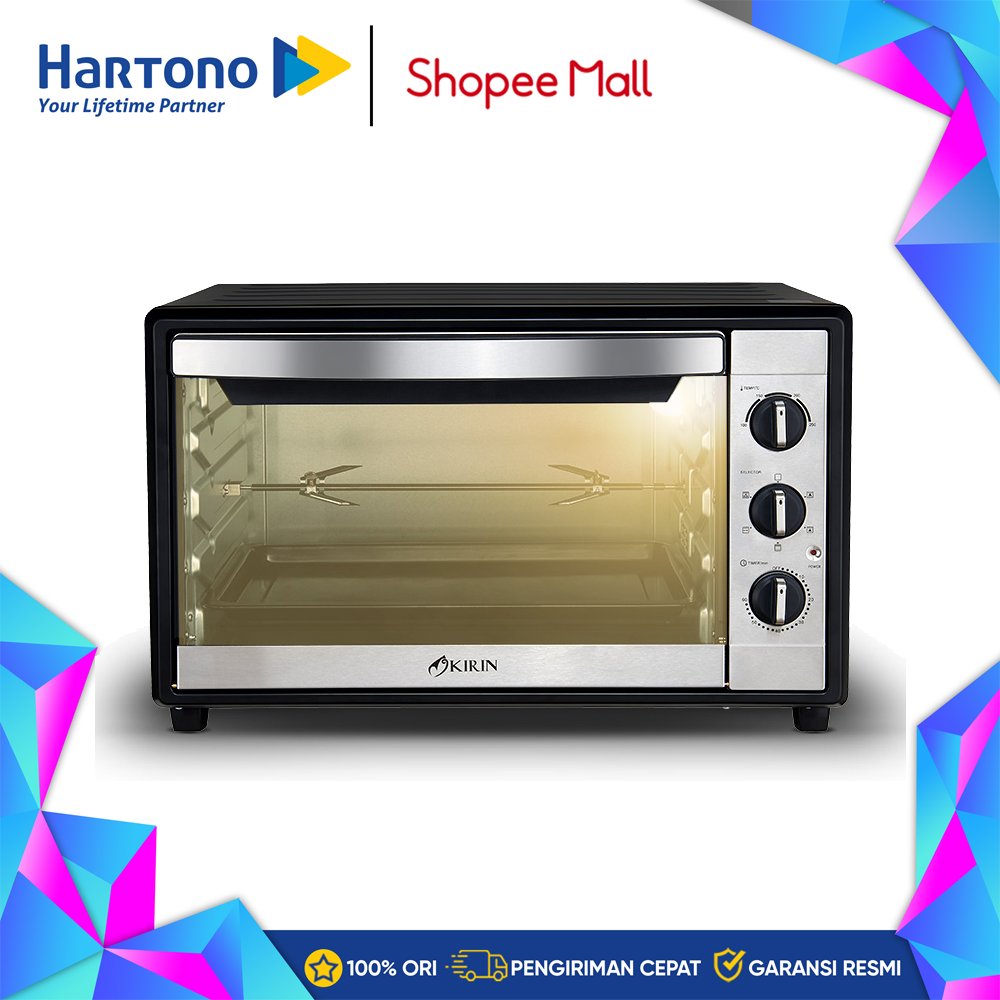 Kirin 70L Oven Konveksi Double Copper Heating Element KBO700C
