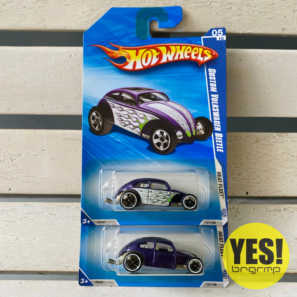Hot Wheels HW Custom Volkswagen Beetle Error (2 Pcs)