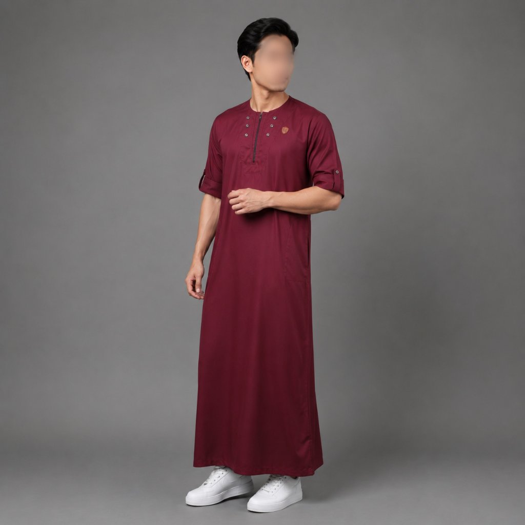 PREMIUM Kawan Muslim - Jubah Pria Dewasa/Gamis Pria Dewasa/Jubah Gamis Pria Kawan Muslim Bahan Katun