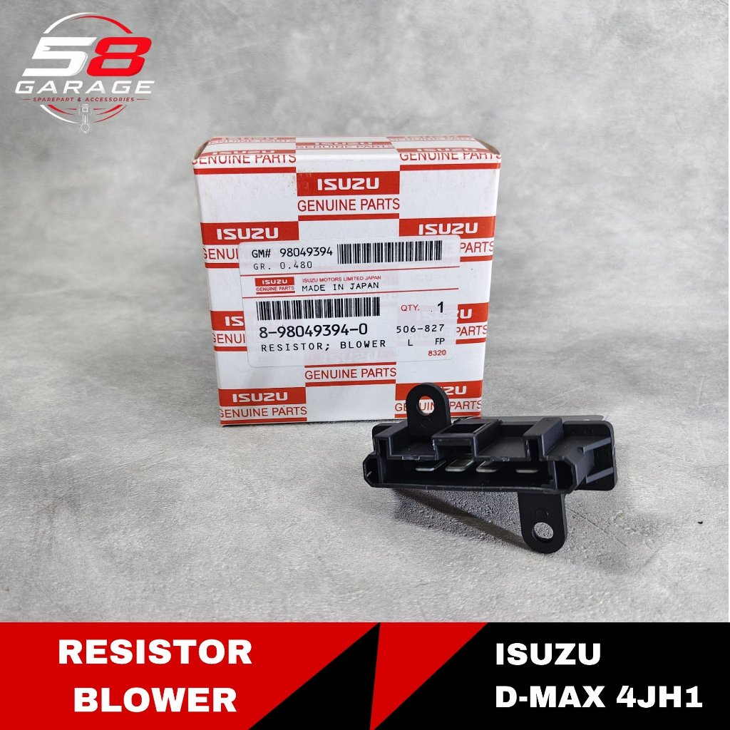 RESISTOR RESISTEN BLOWER AC ISUZU DMAX 4JH1 SPAREPART MOBIL 8980493940