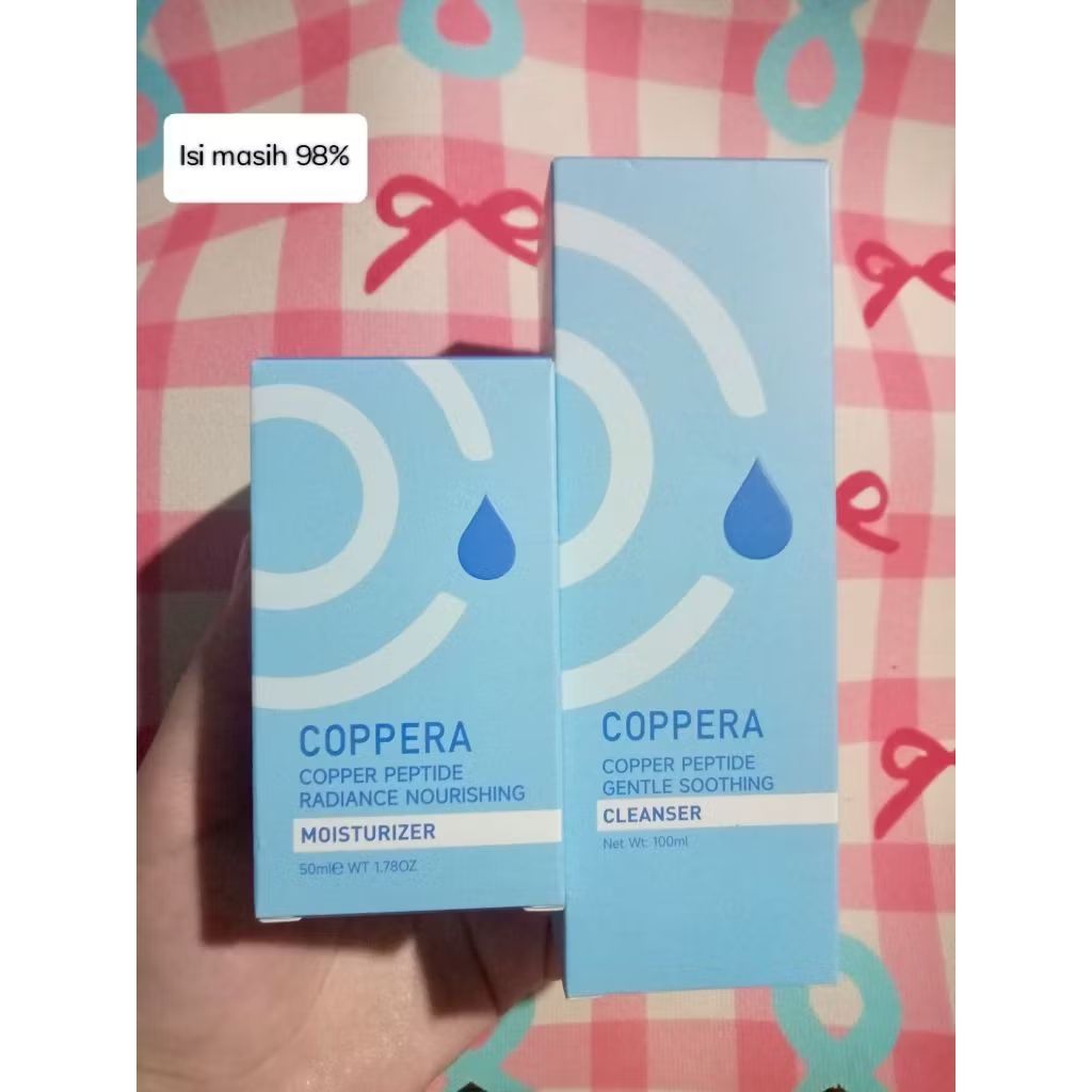 (Preloved) COPPERA COPPER PEPPTIDE MOISTURIZER 50ml & CLEANSER 100ml