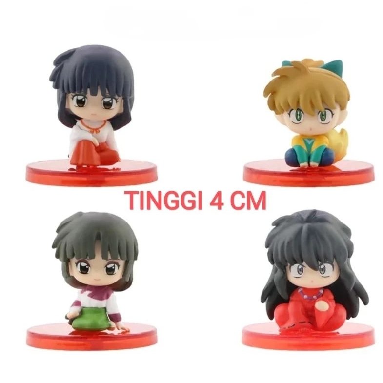 Action Figure Anime Inuyasha Kagome Hirugashi Sango Set Isi 4 Pcs