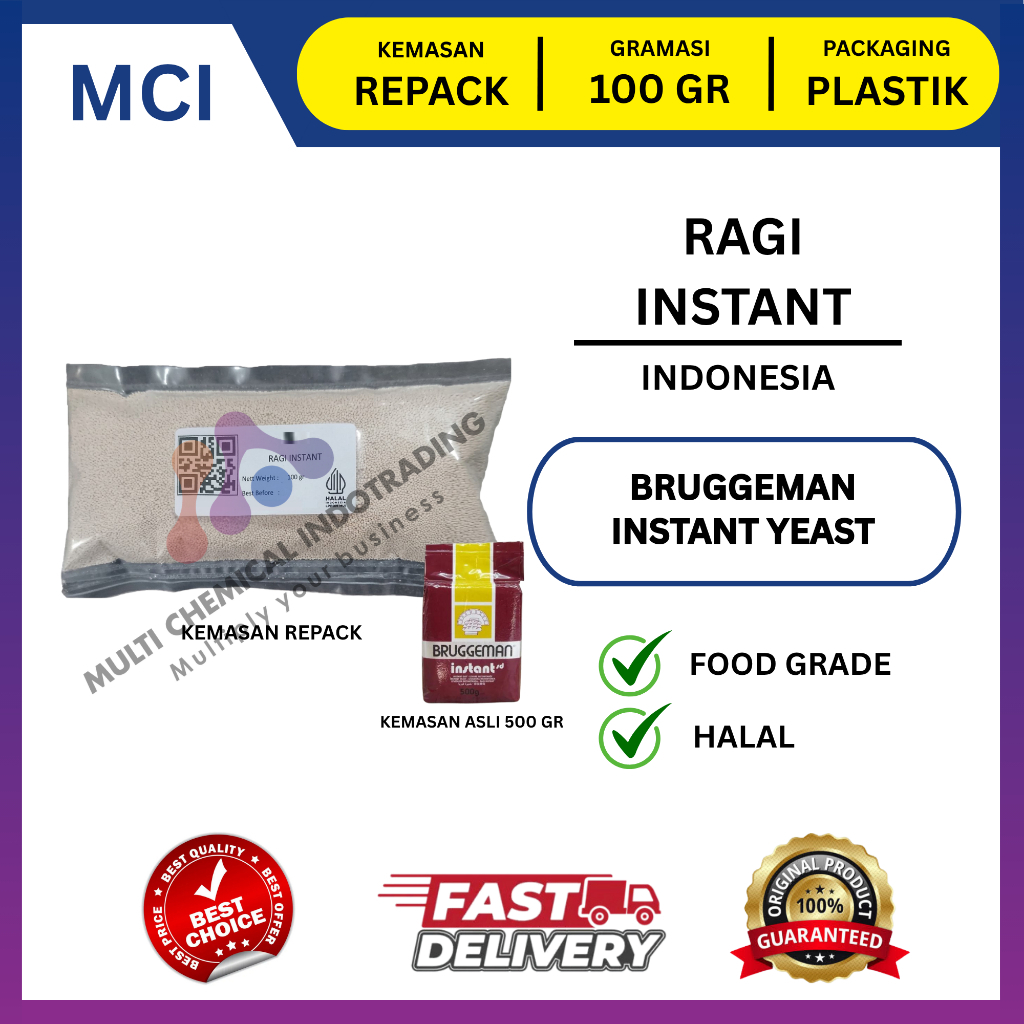 BRUGGEMAN BROWN INSTANT YEAST REPACK 100 GR