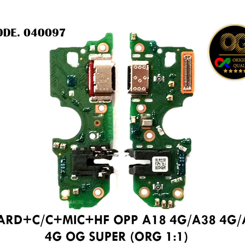 UI BOARD+C/C+MIC+HF OPP A18 4G/A38 4G/A58 4G OG SUPER (ORG 1:1)