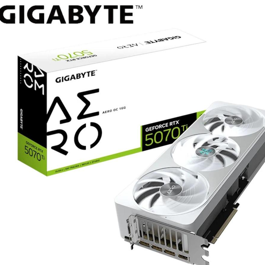 VGA GIGABYTE GeForce RTX 5070 Ti AERO OC 16G - Gigabyte RTX 5070 Ti Aero
