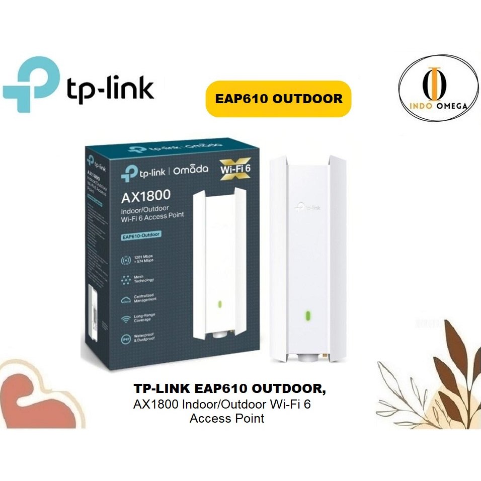 TP-LINK EAP610 Outdoor AX1800 Indoor/Outdoor WiFi 6 Access Point EAP610