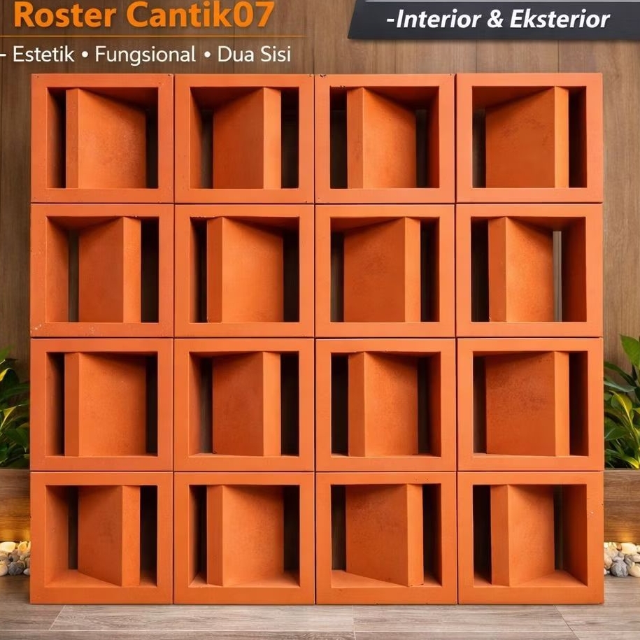 roster minimalis / roster beton angin angin rumah roster motif nako lubang dua