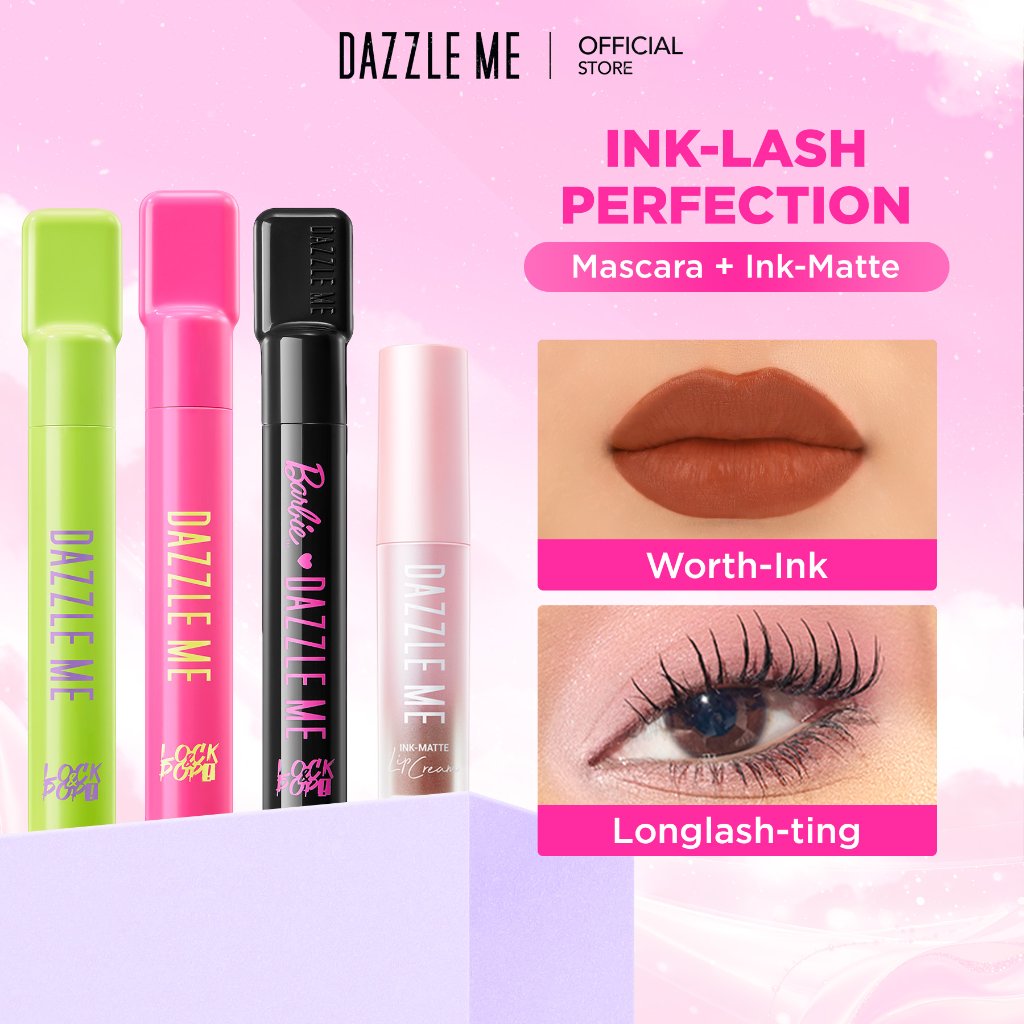 [BEST DEALS] DAZZLE ME Ink & Lash Perfection (Ink-Matte Version) - Face Makeup Mascara & Ink - Matte
