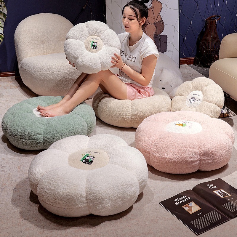 Bantal Kursi Kantor, Kursi Santai, Sandaran Mobil, Bantal Futon Bermotif Bunga, Jendela Teluk, Lanta