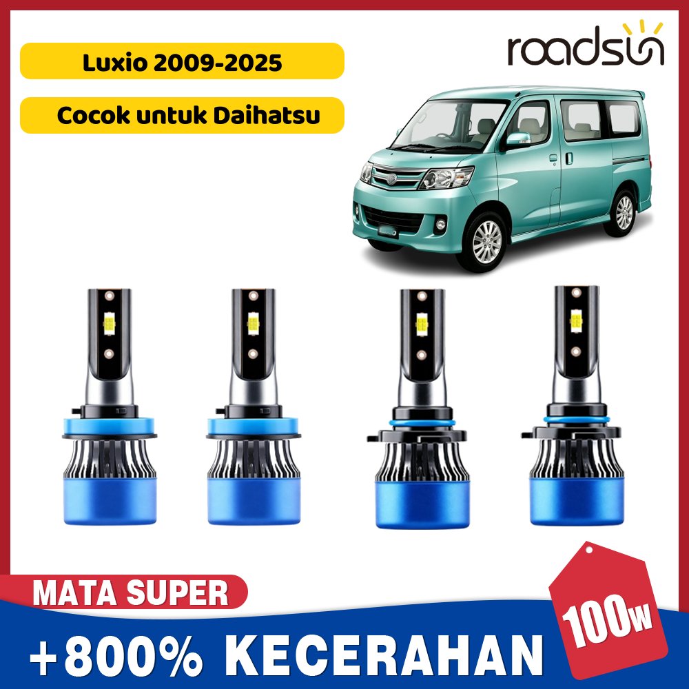 Cocok untuk Daihatsu Luxio 2009-2025 Led Lampu Depan Mobil Bohlam High Beam Low Beam Lampu kabut Sup