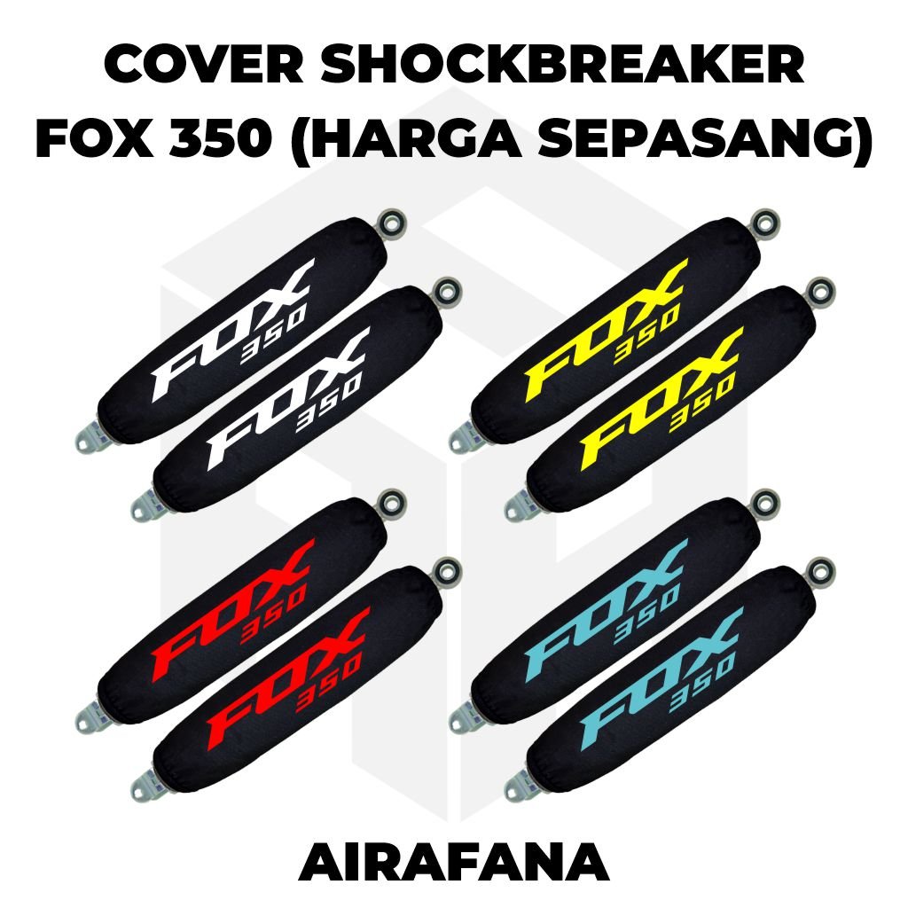 AIRAFANA - SARUNG SHOCK MOTOR LISTRIK / SARUNG SHOCKBREAKER FOX 350 / COVER SHOCK FOX 350 EV