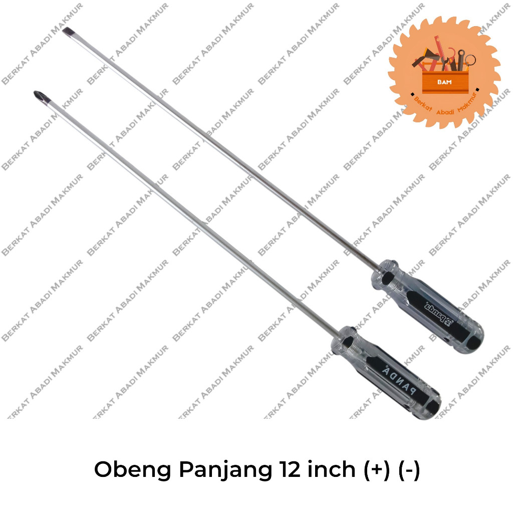 Panda Obeng Panjang 12 inch Obeng Tembus Obeng 12"