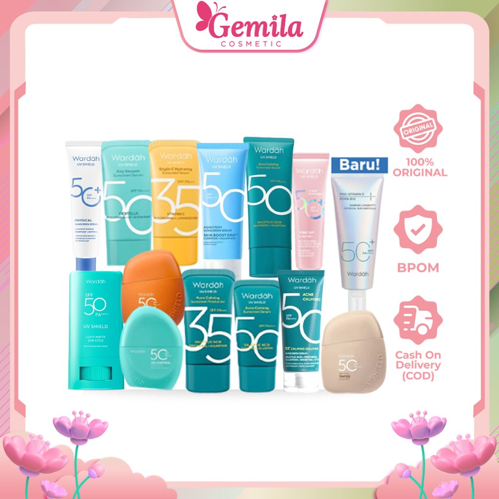WARDAH UV Shield Sunscreen All Series - Perlindungan Sinar Matahari - Sunblock Wajah