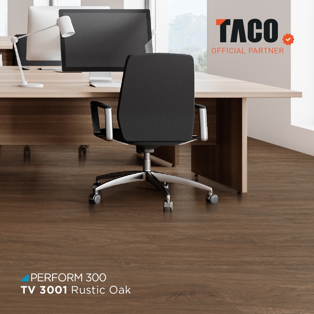 TACO Lantai Vinyl 3mm | Lantai Motif Kayu