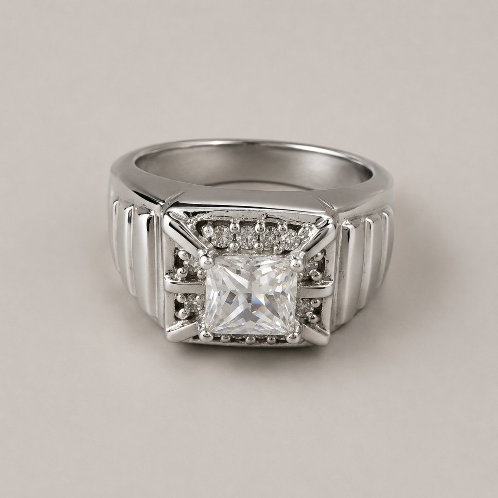 YOBEL-CINCIN WANITA PESTA HALO SOLITAIRE BERLIAN SILVER [72000607]