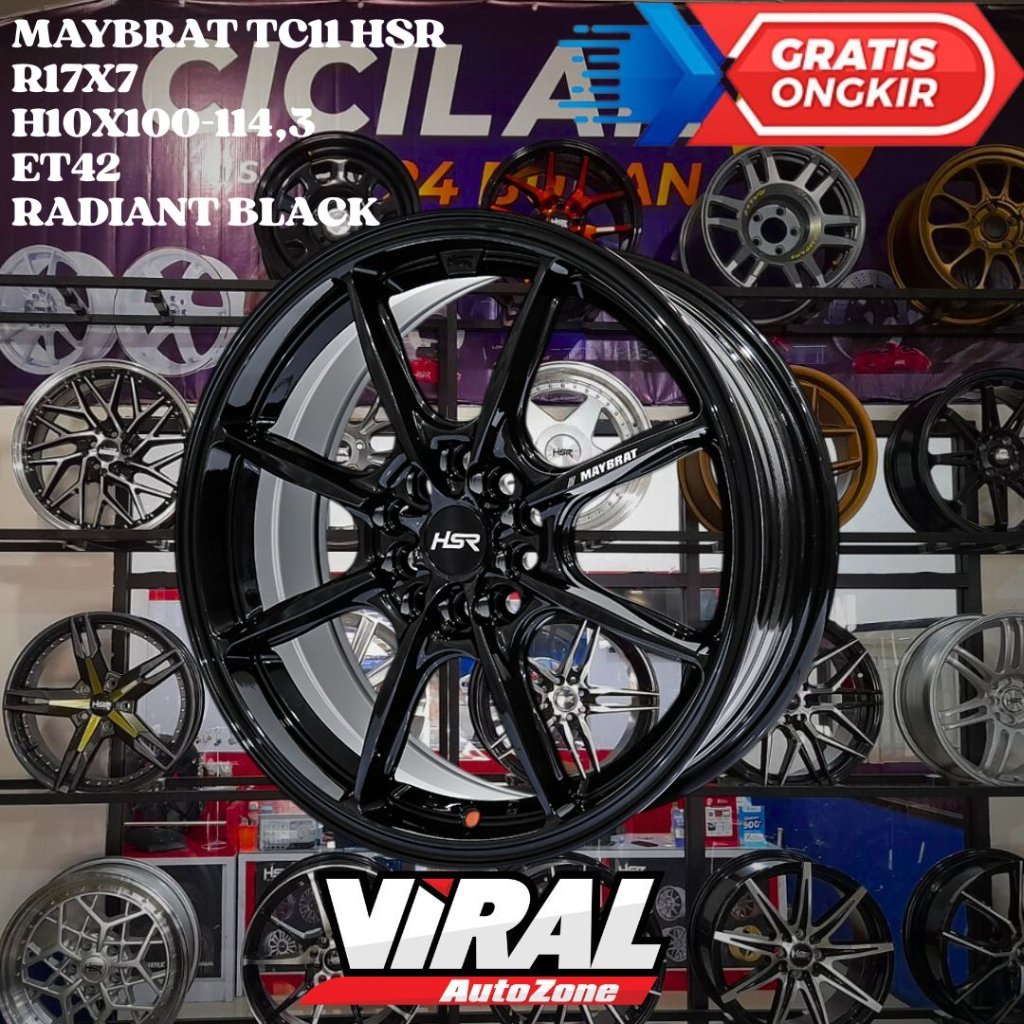 HSR MAYBRAT RING 17 R17 UNTUK VELG MOBIL SIENTA , CROOS , CAPTIVA , XPANDER