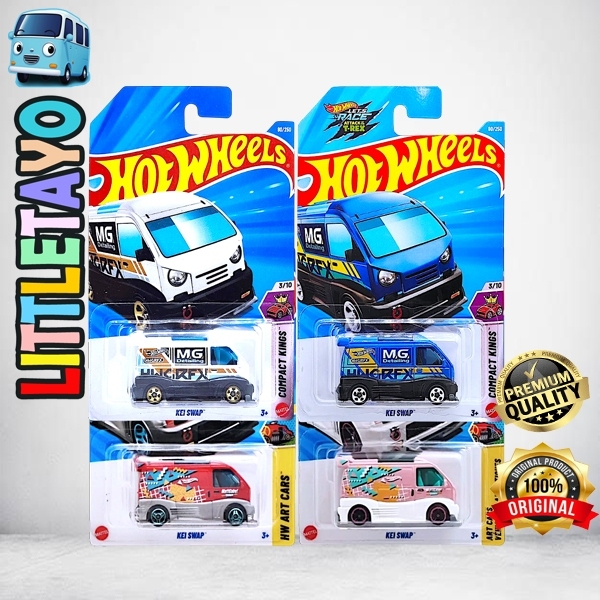 Hot Wheels Kei Swap Merah Pink Putih Biru Diecast Mobil Van Japan Car JDM