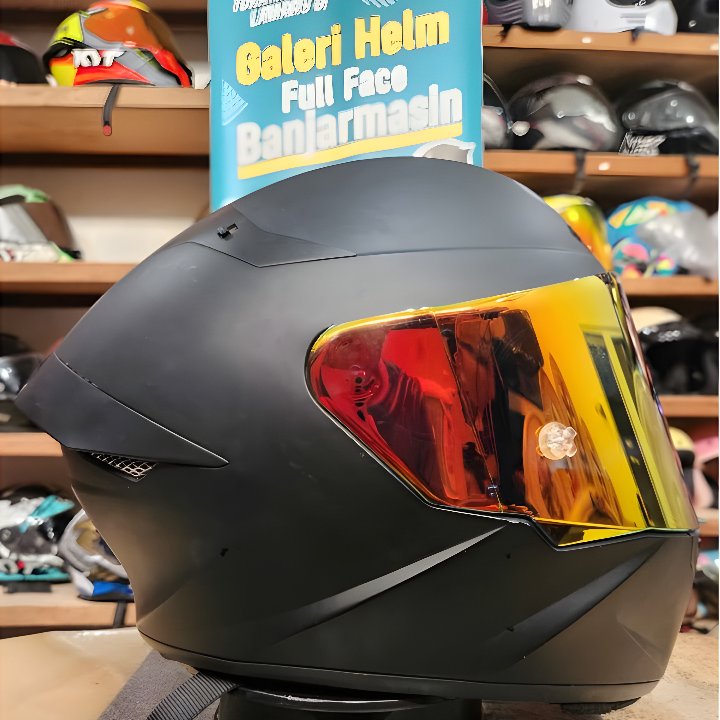 KYT TTC HITAM DOFF SECOND