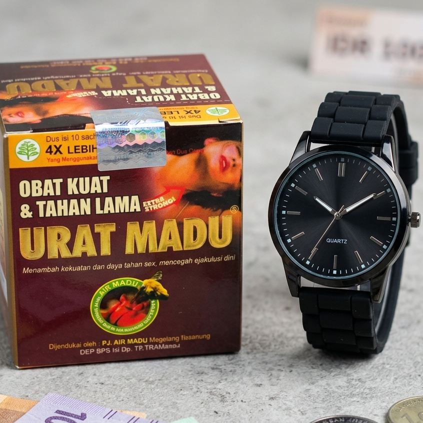 AUXLAND Jam Tangan Pria Original Waterproof Bonus UEMM UNGU