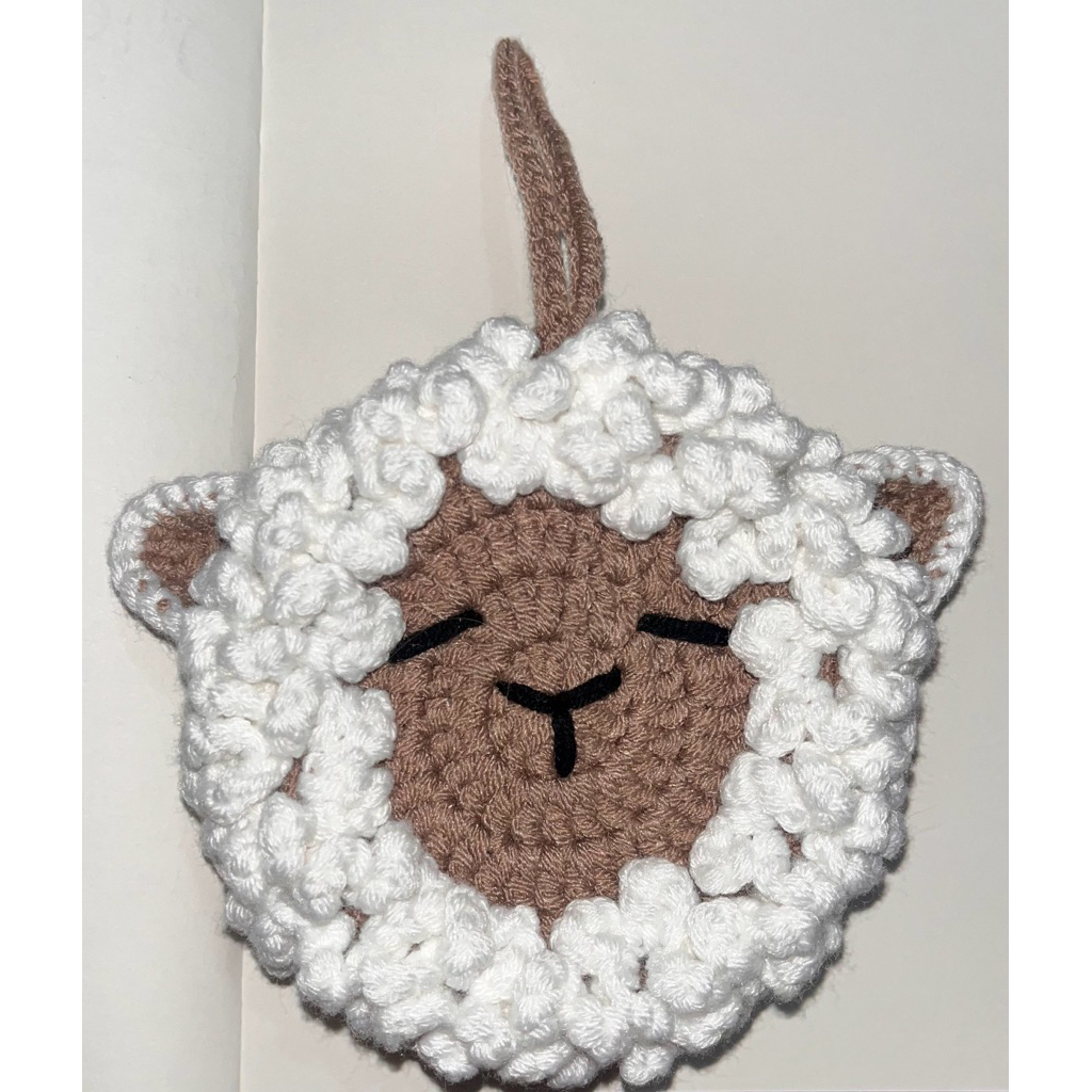 Crochet Gantungan Berbentuk Domba - Sheep Pouch Crochet - Sheep Keychain Crochet