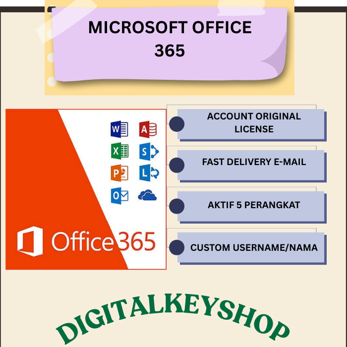 MS Office 365 Aktivasi Akun Original