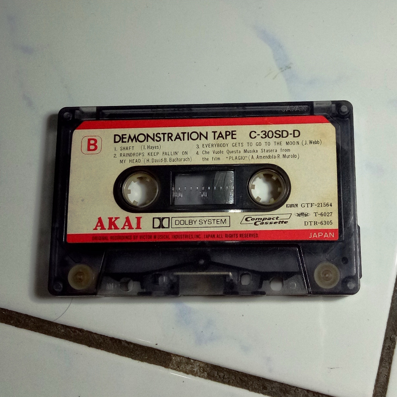 DEMONSTRATION TAPE - AKAI - C-30SD-D - Kaset Tanpa Cover
