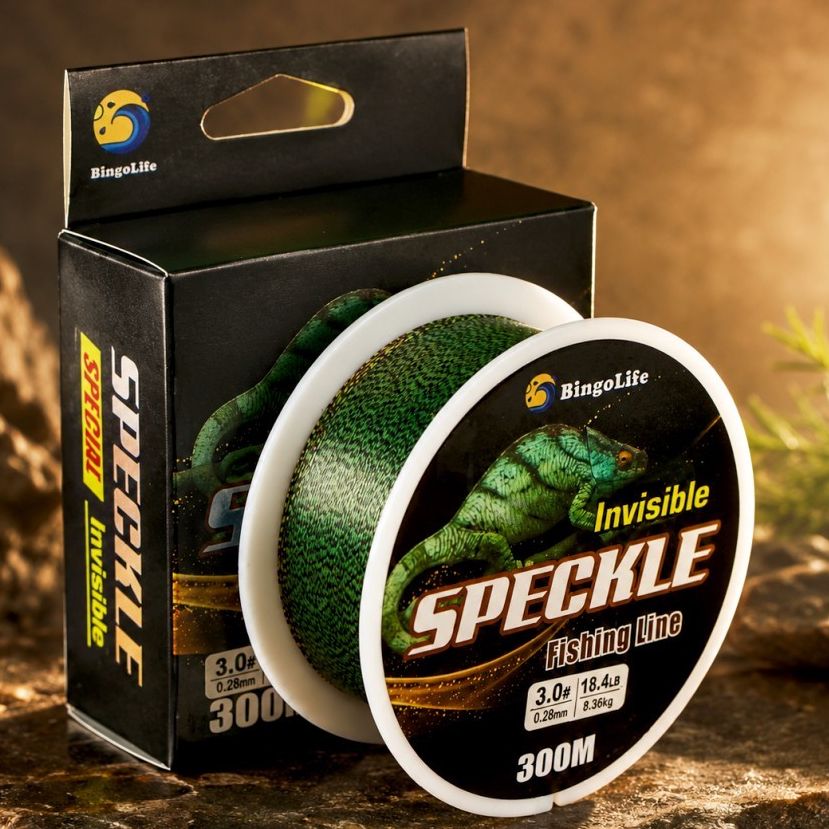 Tali Pancing Nilon Speckle Invisible 300m