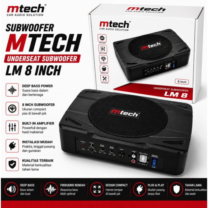Subwoofer kolong LM Audio Underseat Subwoofer LM 8 Inch