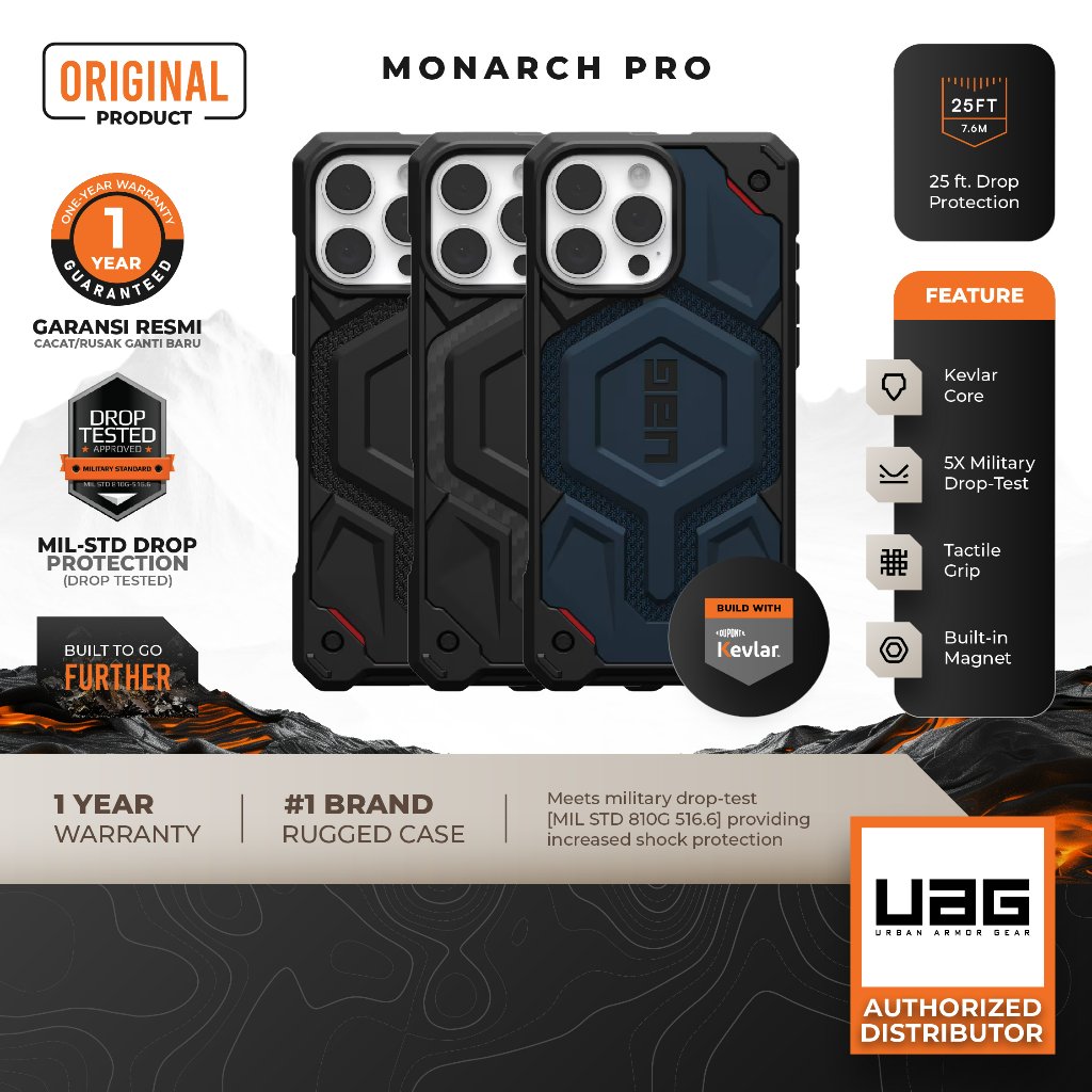 UAG Monarch Pro Case iPhone 17 Pro Max / 16 Pro Max /Pro - Magsafe Casing