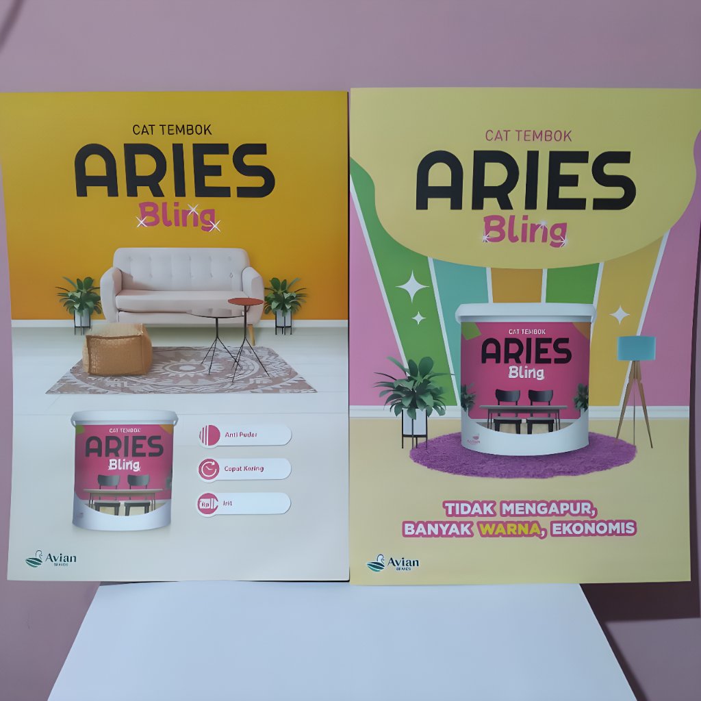 Katalog Cat Aries Bling, Kartu Warna Aries Bling