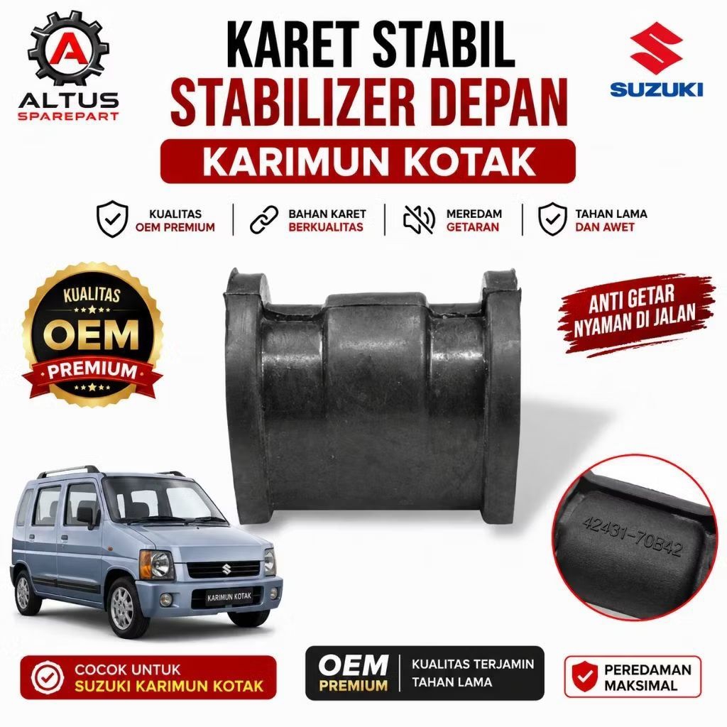 KARET STABIL STABILIZER DEPAN KARIMUN KOTAK WAGON R