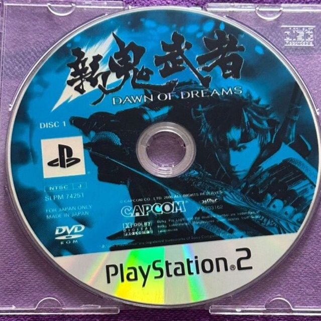kaset ps2 ori set 2 dvd japan onimusha dawn of dreams