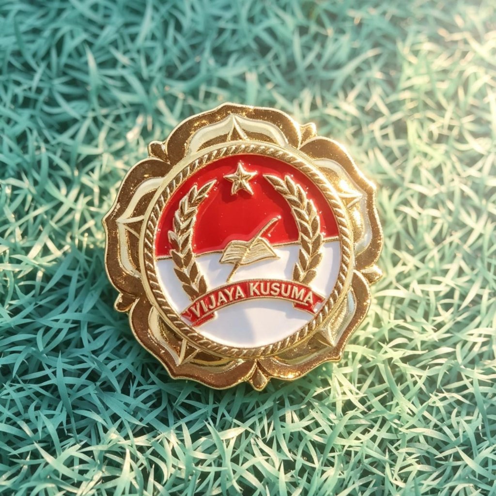 Brivet Pin Wing Ajen VIJAYA KUSUMA / Brevet Pin Emblem Vijaya Kusuma Premium