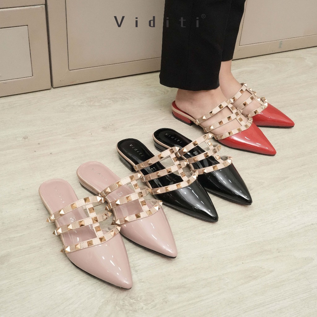 Viditi Pamela Sandal // Sepatu Import Wanita // Kerja // Kuliah // Kantor