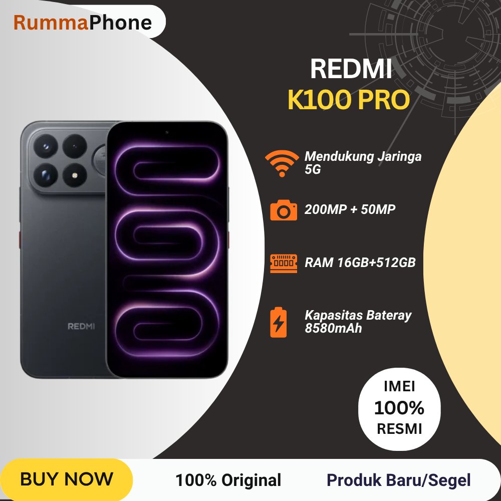 Redmi K100 Pro 5G Snapdragon 8 Elite Gen 5 V-Series 6.59''AMOLED 8580mAh 100W Android 16