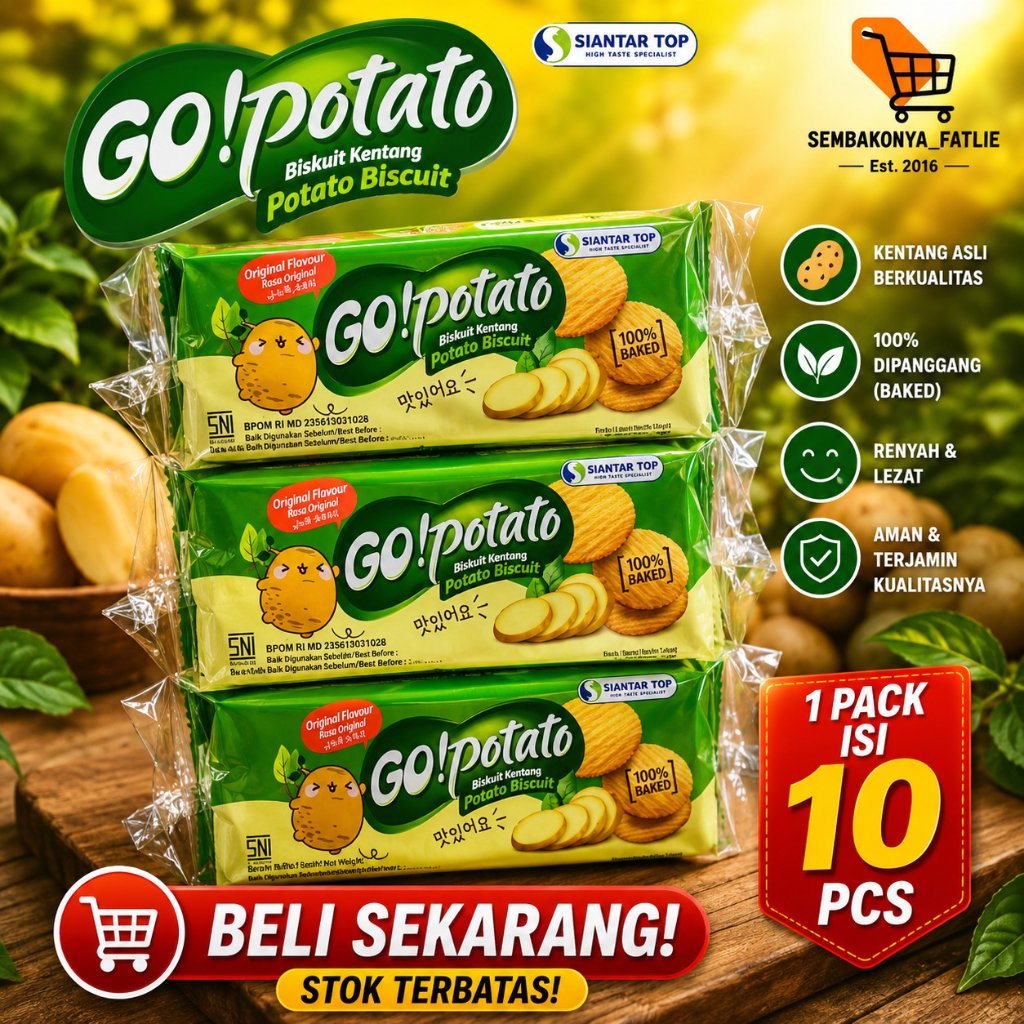 GO POTATO 1 PACK ISI 10 PCS 1000AN / 17G