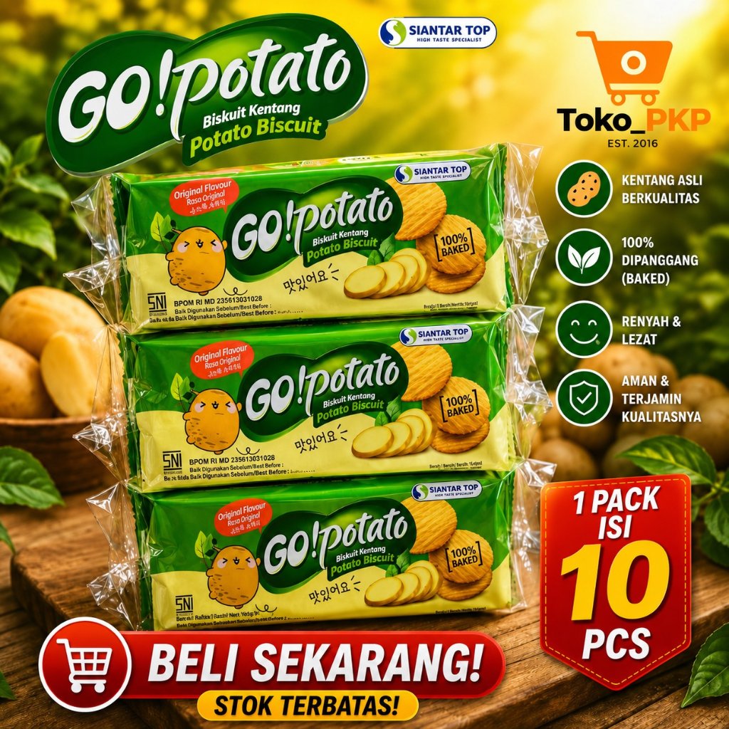 GO POTATO 1 PACK ISI 10 PCS 1000AN / 17G
