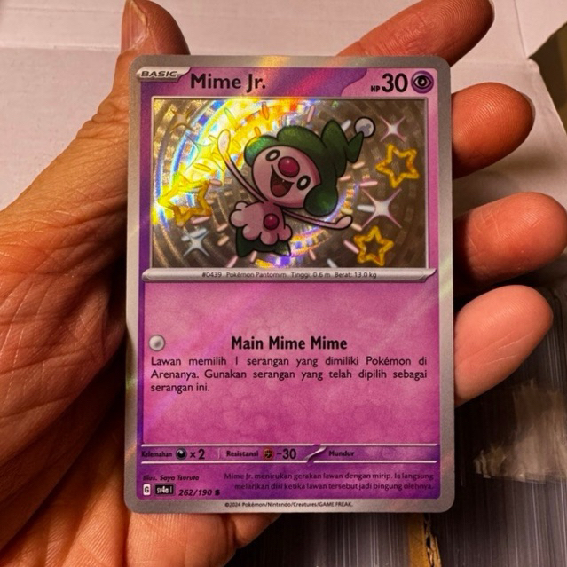 Mime Jr. sv4a 262/190 S Baby Shiny - Kartu Pokemon Indonesia