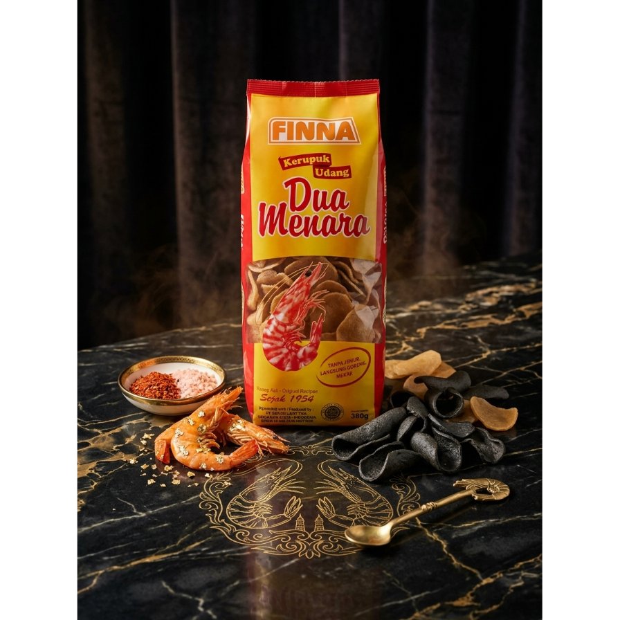 Kerupuk Udang Dua Menara / Shrimp Crackers Dua Menara - 380 Gram