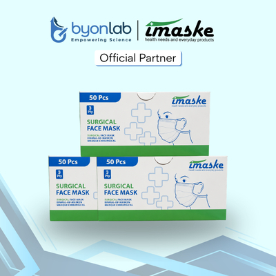 Masker Imaske 3 Ply (earloop, headloop, tie on)