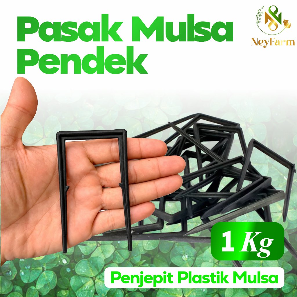 Pasak Mulsa Pendek 500Gr & 1 Kg -  Pasak Mulsa Panjang 9cm - penjepit mulsa pengikat mulsa penusuk p